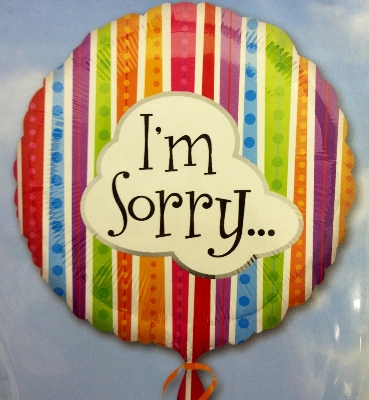 Im Sorry Balloon