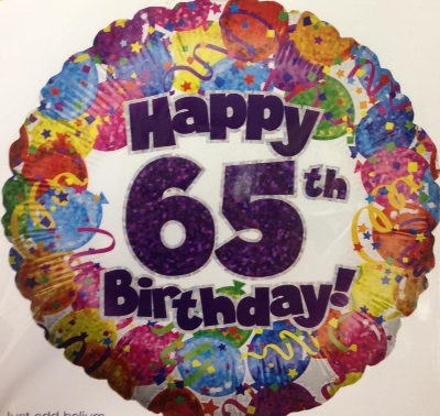 65th Birthday Balloon