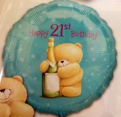 21st Birthday Forever friends Balloon