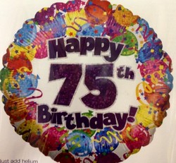 75th Birthday Balloon