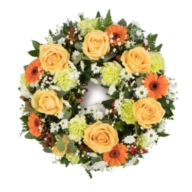 Wreath (Orange and Peach)