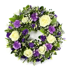 Wreath (Purple and White)