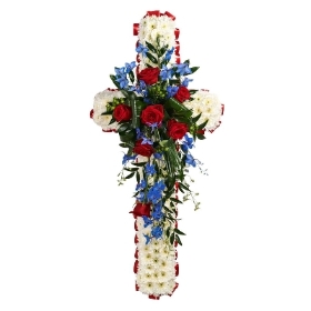 Cross (Blue, Red and White)