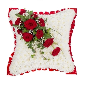 Pillow (Red and White)